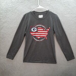 Green Bay Packers Shirt Adult Small Gray NFL Football NFC North Wisconsin Tee